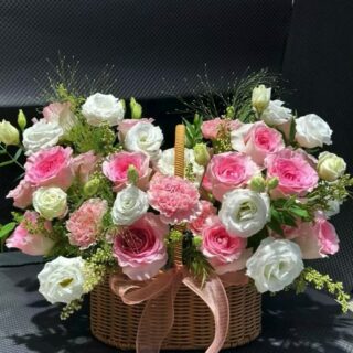 Giỏ hoa hồng đẹp Hoa tặng 14/2