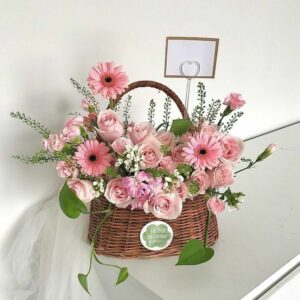 Hộp hoa chúc mừng mẫu G12 Hoa khai trương để bàn