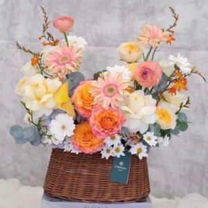 Giỏ hoa chúc mừng mẫu G17 Hoa khai trương để bàn