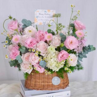Giỏ hoa chúc mừng mẫu G23 Giỏ/Lẵng hoa tươi