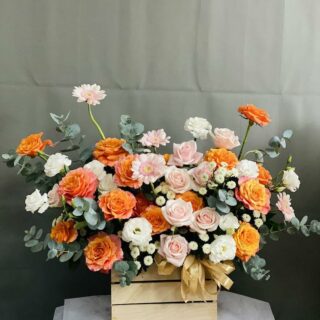 Hộp hoa chúc mừng mẫu H01 Giỏ/Lẵng hoa tươi