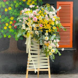 Kệ hoa chúc mừng, khai trương mẫu K08 Kệ hoa chúc mừng